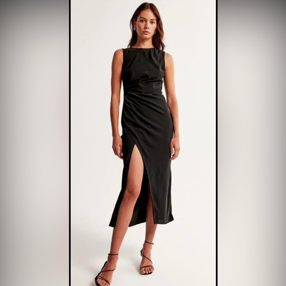 Abercrombie & Fitch Black Backless Dress